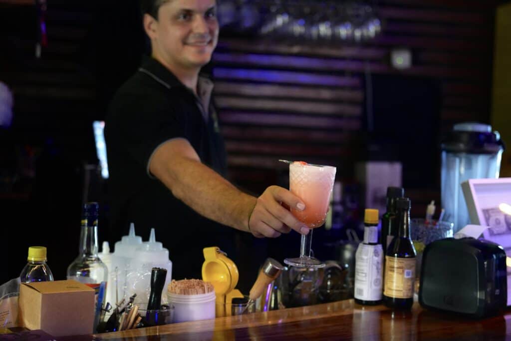 Bartender with Craft Cocktail